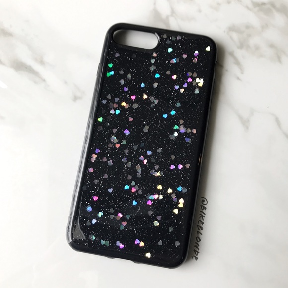 NEW iPhone 7 Plus/8 Plus Soft Glitter Heart Case - Picture 2 of 7
